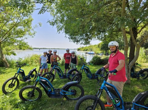 Découverte du vignoble nantais en trottinette tout terrain électrique