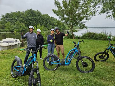 Randonnée trottinette à Saffré, le long du canal de Nantes à Brest